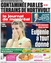 Portada de Le Journal de Montréal (Canadá)
