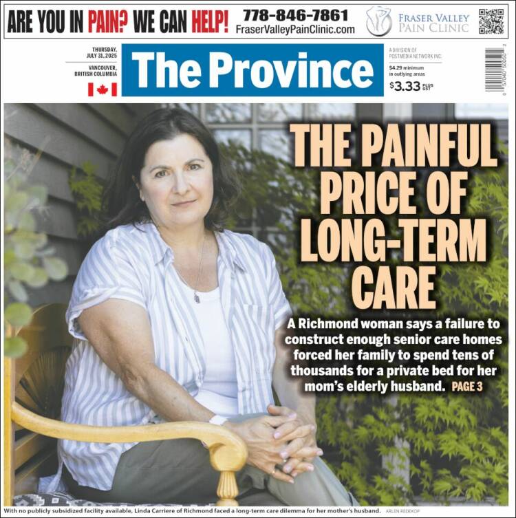 Portada de The Province (Canadá)