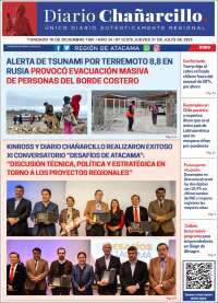 Portada de Diario Chañarcillo (Chile)