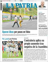 Portada de La Patria (Colombia)