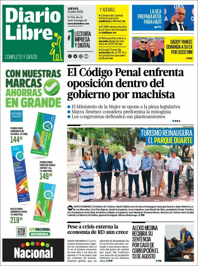 Portada de Diario Libre (Dominican Rep.)