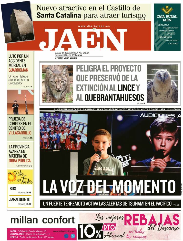 Portada de Diario Jaén (Spain)