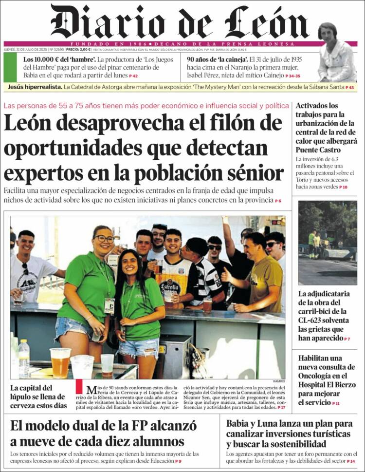 Portada de Diario de León (Spain)
