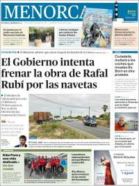 Portada de Menorca - Diario Insular (Spain)