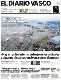 Portada de Diario Vasco (España)