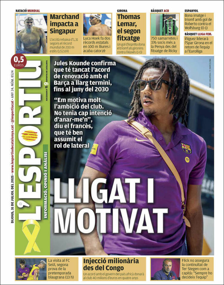 Portada de L'Esportiu (España)