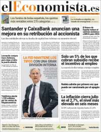 Portada de El Economista (España)