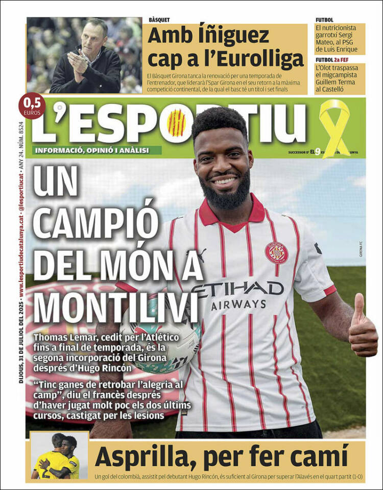 Portada de L'Esportiu : Girona (Spain)