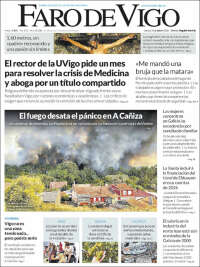 Portada de Faro de Vigo (España)