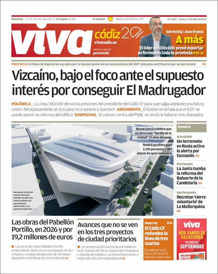 Portada de Información - Cadiz (Spain)