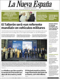 Portada de La Nueva España (España)