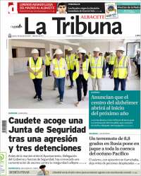 Portada de La Tribuna de Albacete (Spain)