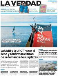 Portada de La Verdad de Cartagena (España)