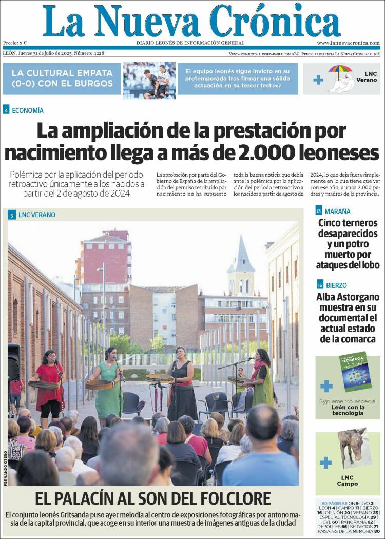 Portada de La Nueva Crónica (Spain)