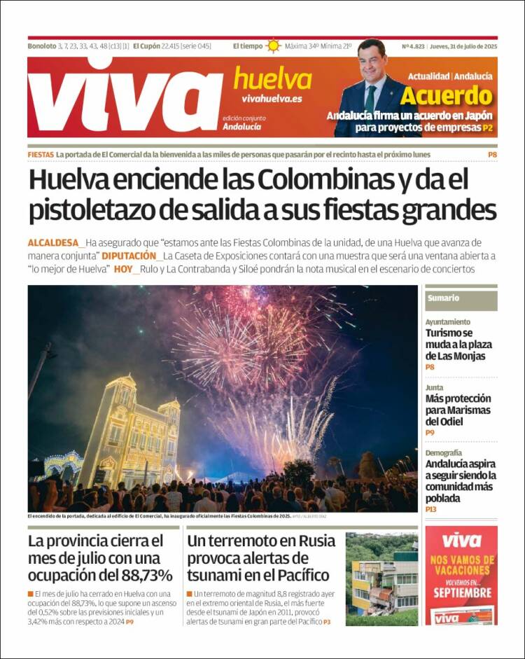 Portada de Viva Huelva (Espagne)