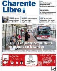 Portada de Charente Libre (Francia)