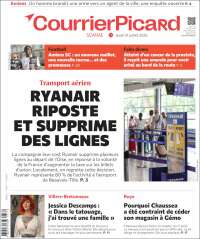 Portada de Courrier Picard (Francia)