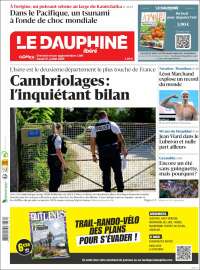 Portada de Le Dauphiné Libéré (Francia)