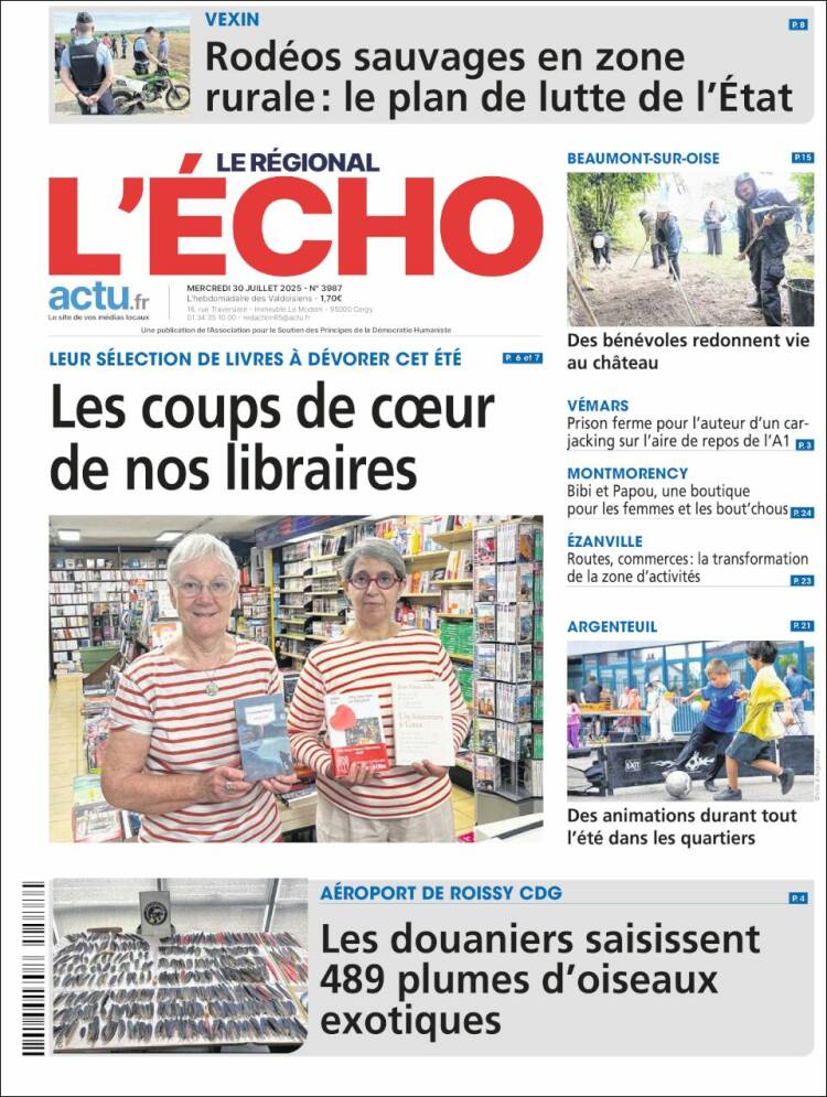 Portada de L'Echo de la Haute-Vienne (France)