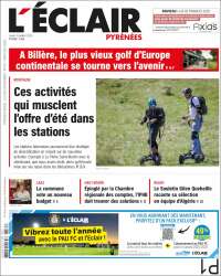 Portada de L'Eclair des Pyrénées (Francia)