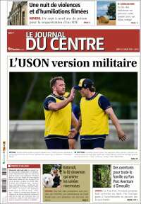 Portada de Le Journal du Centre (Francia)