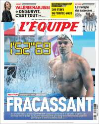 Portada de L'Equipe (Francia)