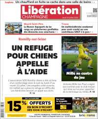 Portada de Libération Champagne (France)