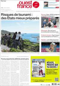 Portada de Ouest France (Francia)
