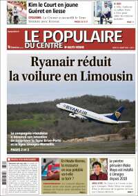 Portada de Le Populaire du Centre (Francia)