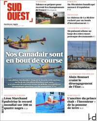 Portada de Sud Ouest (Francia)