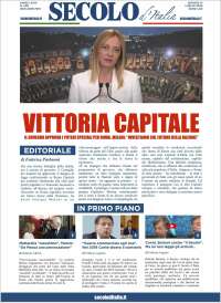 Portada de Secolo d'Italia (Italia)