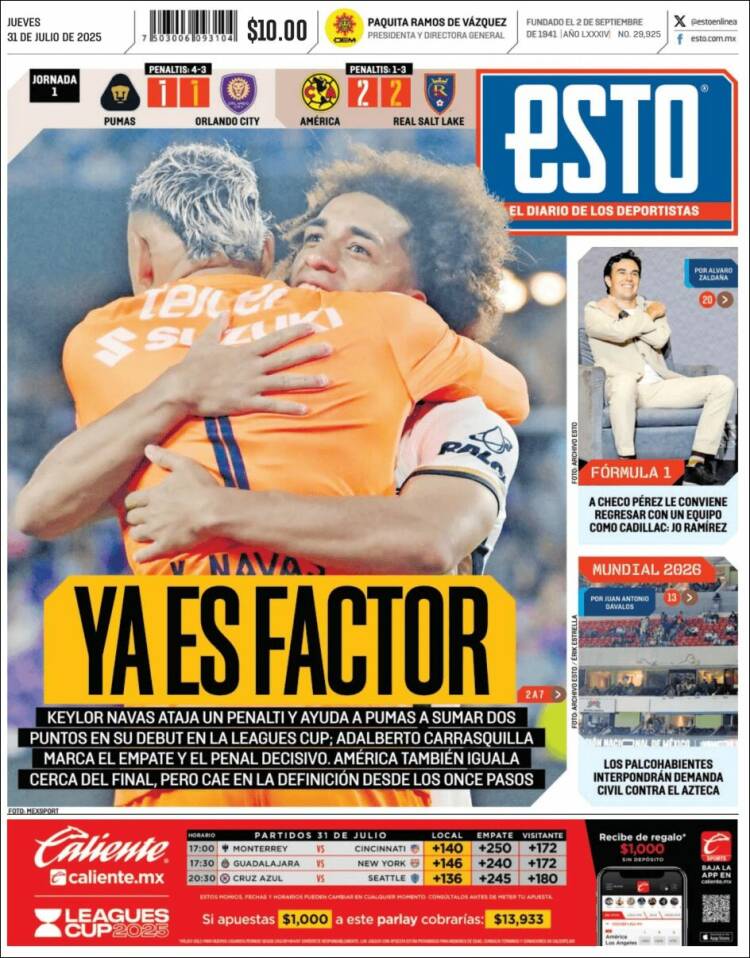 Portada de Esto (Mexique)