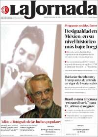 Portada de La Jornada (Mexico)
