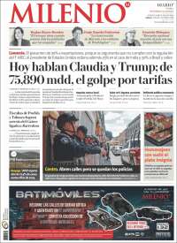 Portada de Milenio de Puebla (México)