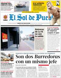 Portada de El Sol de Puebla (México)