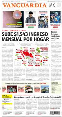 Portada de Vanguardia (Mexique)