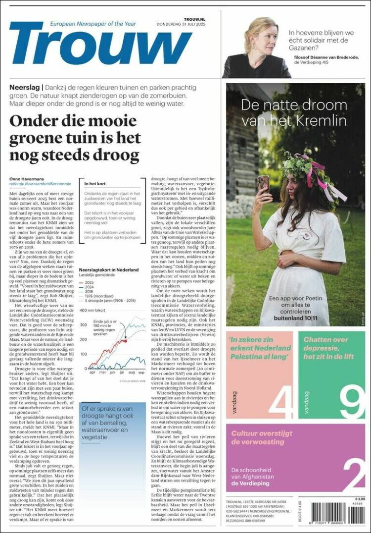 Portada de Trouw (Netherlands)