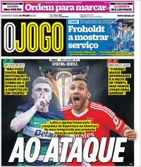 Portada de O Jogo (Portugal)