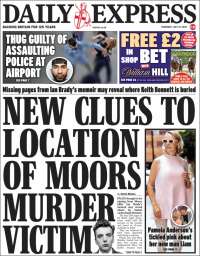 Portada de Daily Express (Reino Unido)