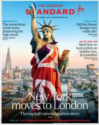 Portada de Evening Standard (Reino Unido)