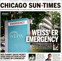Portada de Chicago Sun-Times (USA)