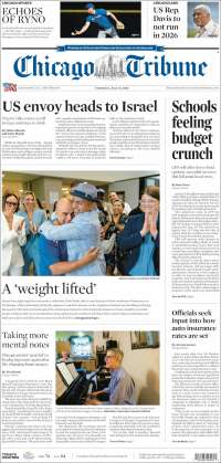 Portada de Chicago Tribune (USA)
