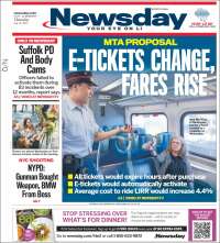 Portada de Newsday (USA)