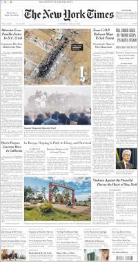Portada de New York Times (USA)