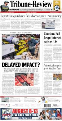Portada de Tribune-Review (USA)