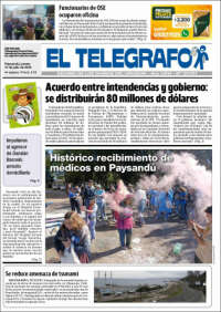Portada de El Telégrafo (Uruguay)