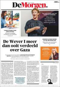 Portada de De Morgen (Belgique)