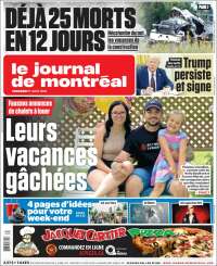 Portada de Le Journal de Montréal (Canadá)