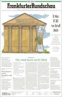 Portada de Frankfurter Rundschau (Alemania)