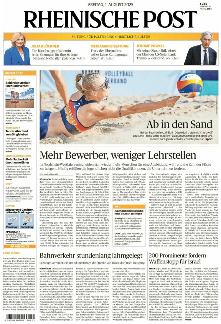 Portada de Rheinische Post (Germany)